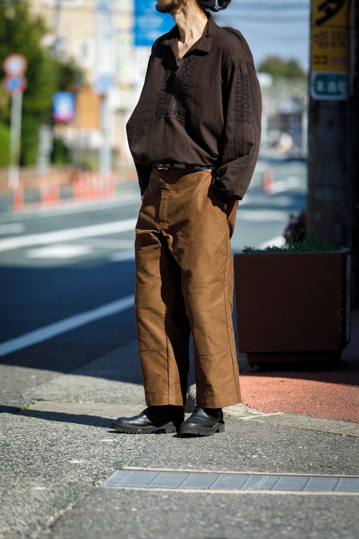 Willow Pants / P-042 - Brown(Dead stock Molskin)