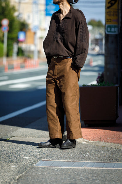 Willow Pants / P-042 - Brown(Dead stock Molskin)