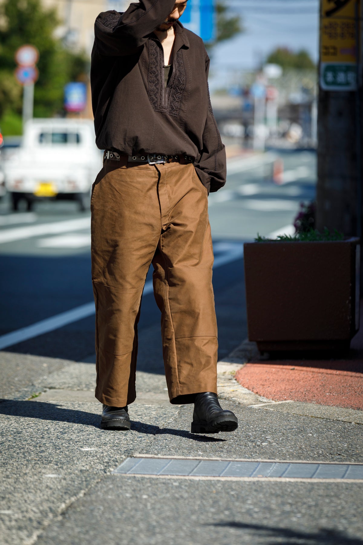 Willow Pants / P-042 - Brown(Dead stock Molskin)