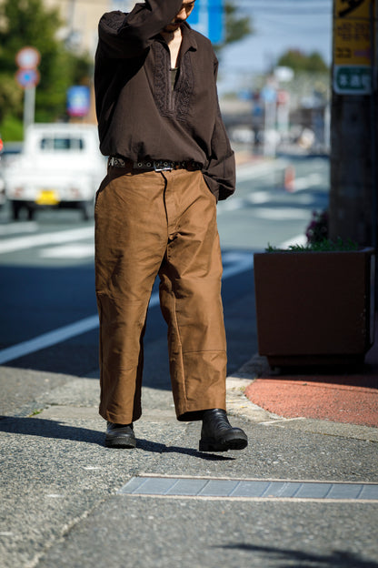 Willow Pants / P-042 - Brown(Dead stock Molskin)