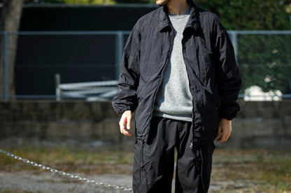 NULABEL / Garment Dyed Zip Up Jacket - Black
