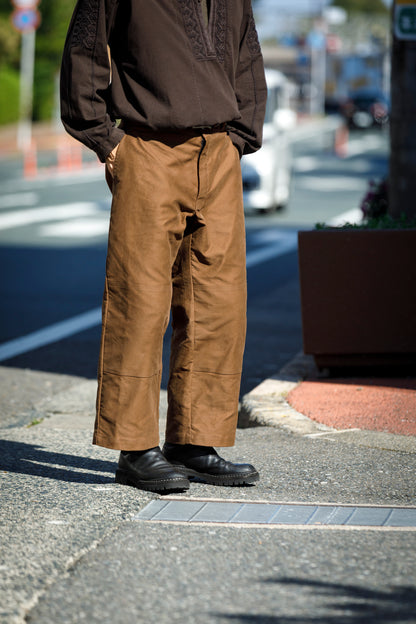 Willow Pants / P-042 - Brown(Dead stock Molskin)