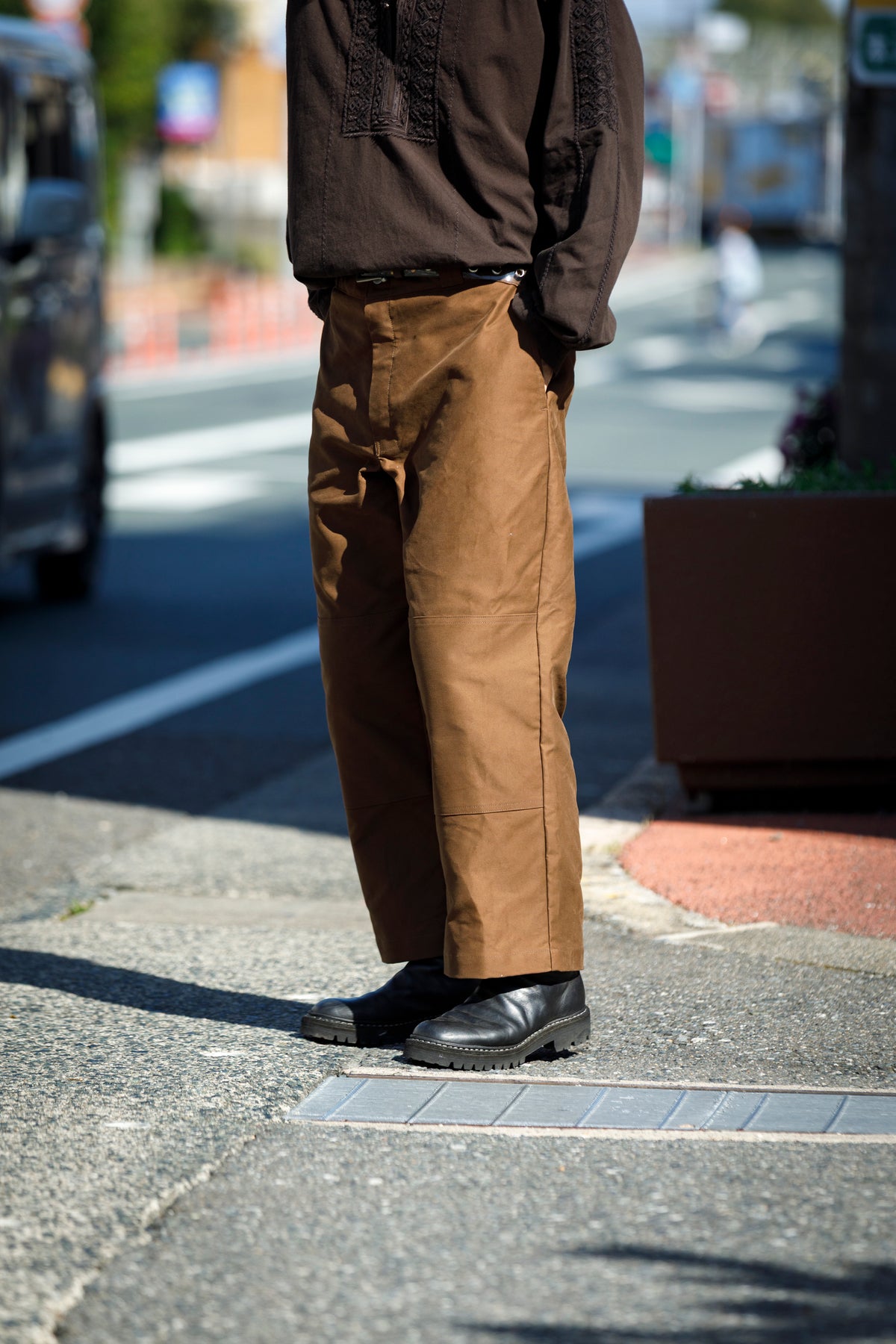 Willow Pants / P-042 - Brown(Dead stock Molskin)