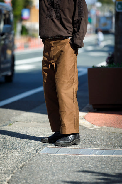 Willow Pants / P-042 - Brown(Dead stock Molskin)
