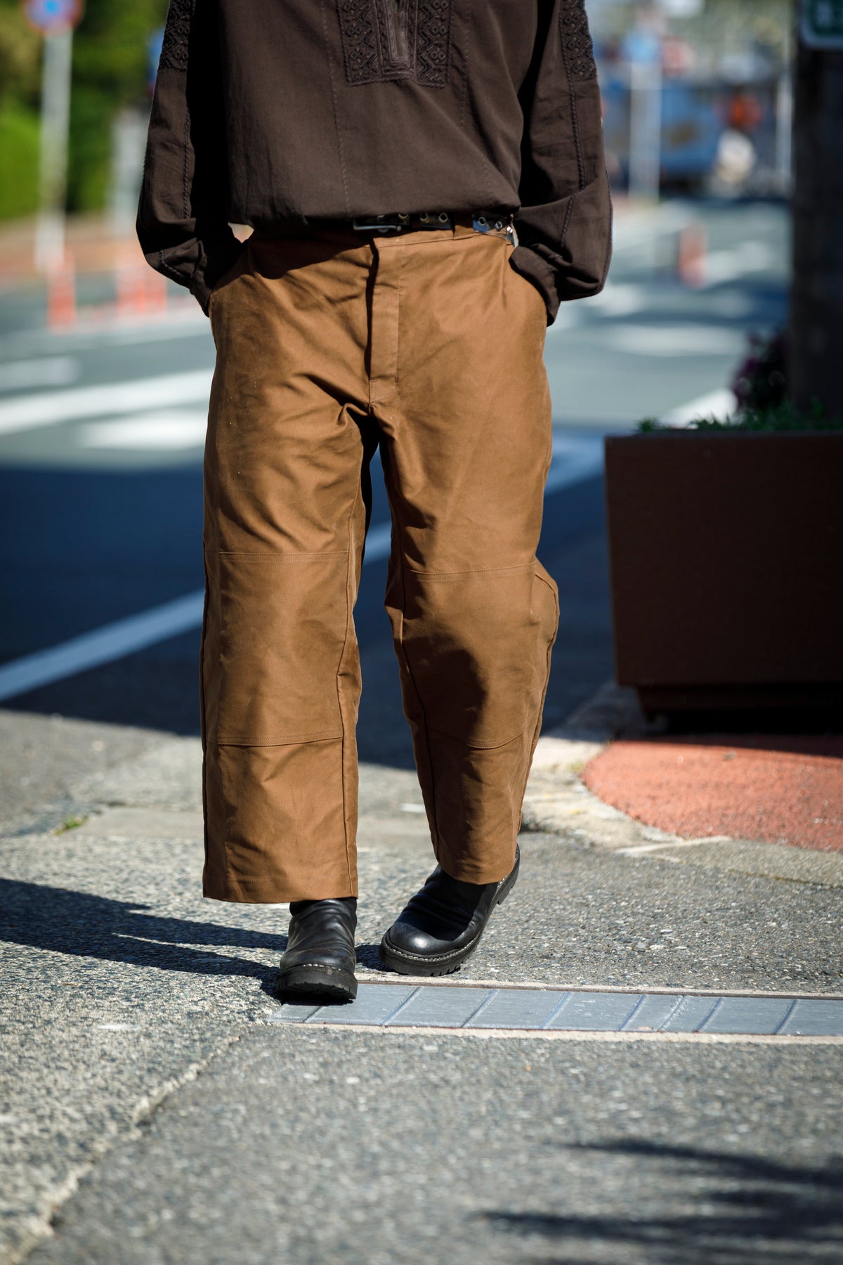 Willow Pants / P-042 - Brown(Dead stock Molskin)