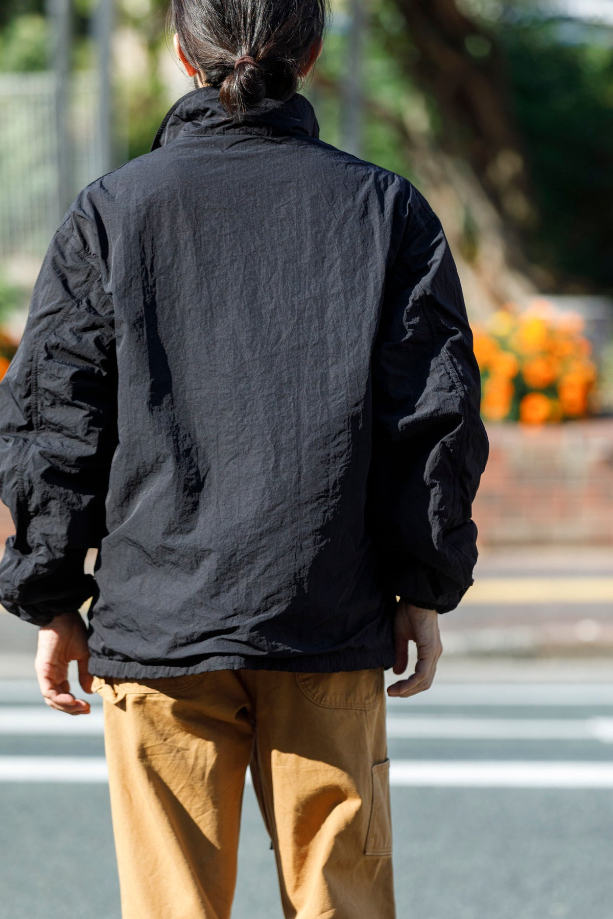 NULABEL / Garment Dyed Zip Up Jacket - Black