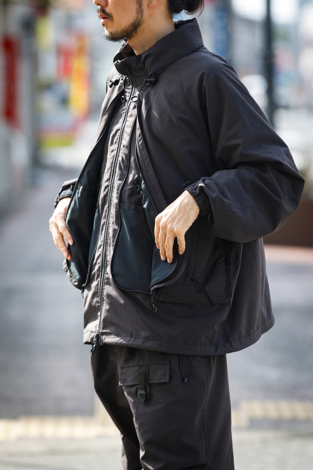 MOUT RECON TAILOR / MICROTECH NUBUCK SHOOTING JACKET - Black