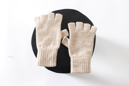 Joshua Ellis / Cashmere Fingerless Glove - Beige(K27)