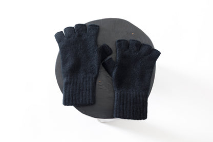Joshua Ellis / Cashmere Fingerless Glove - Black(K27)
