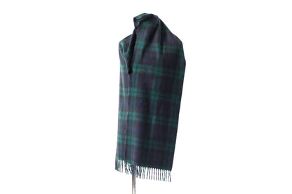 Joshua Ellis / Cashmere plain stole 30×180 - Black Watch(CPG 52659)