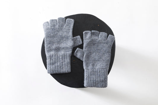 Joshua Ellis / Cashmere Fingerless Glove - Grey(K27)