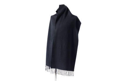 Joshua Ellis / Cashmere plain stole 35×190 - Black(CPG 60004)