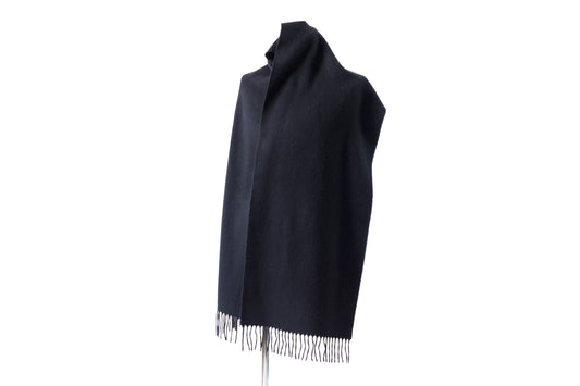 Joshua Ellis / Cashmere plain stole 35×190 - Black(CPG 60004)