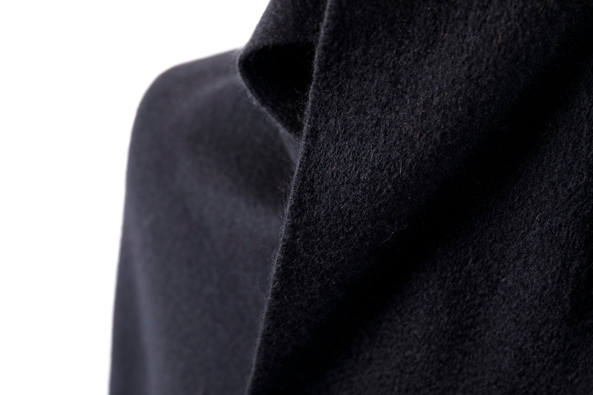 Joshua Ellis / Cashmere plain stole 35×190 - Black(CPG 60004)