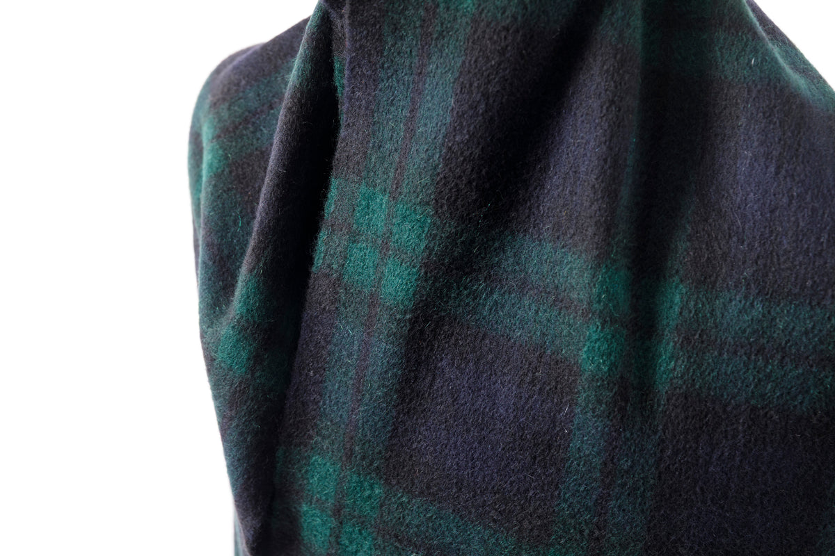 Joshua Ellis / Cashmere plain stole 30×180 - Black Watch(CPG 52659)