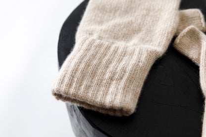 Joshua Ellis / Cashmere Fingerless Glove - Beige(K27)