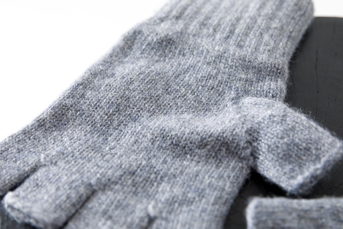 Joshua Ellis / Cashmere Fingerless Glove - Grey(K27)