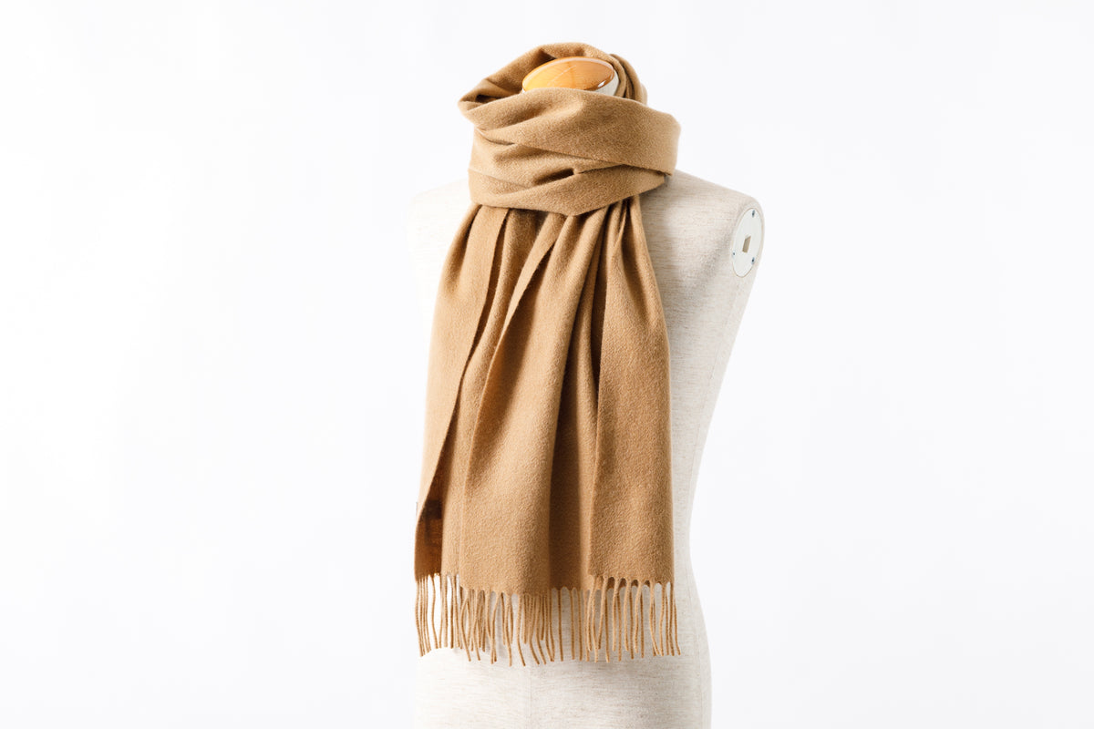 Joshua Ellis / Cashmere plain stole 35×190 - Sand(CPG 60024)