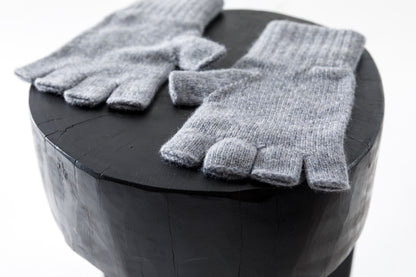 Joshua Ellis / Cashmere Fingerless Glove - Grey(K27)