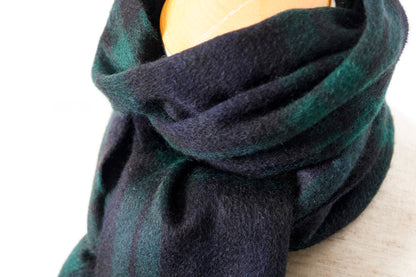 Joshua Ellis / Cashmere plain stole 30×180 - Black Watch(CPG 52659)