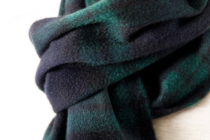 Joshua Ellis / Cashmere plain stole 30×180 - Black Watch(CPG 52659)