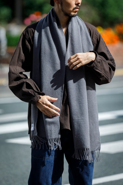 Joshua Ellis / Cashmere plain stole 35×190 - Storm(CPG 52349)