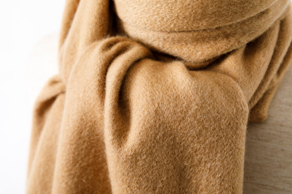 Joshua Ellis / Cashmere plain stole 35×190 - Sand(CPG 60024)