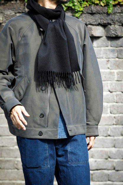Joshua Ellis / Cashmere plain stole 35×190 - Black(CPG 60004)