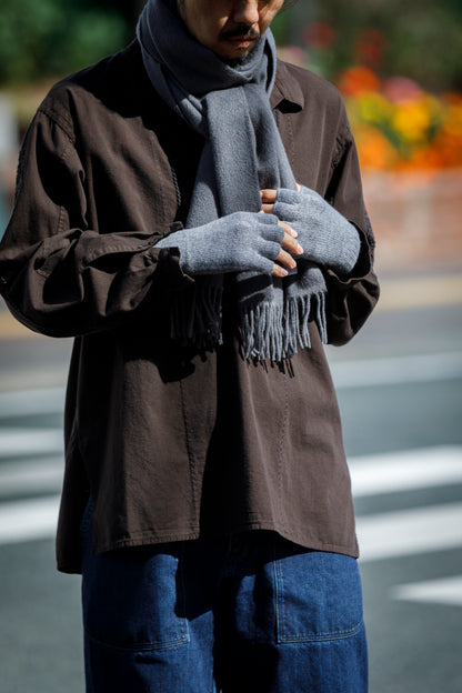 Joshua Ellis / Cashmere Fingerless Glove - Grey(K27)