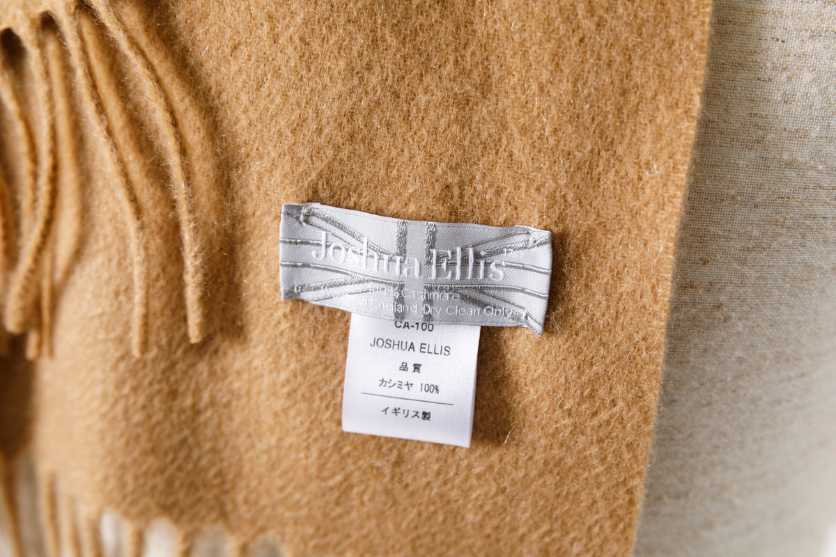 Joshua Ellis / Cashmere plain stole 35×190 - Sand(CPG 60024)