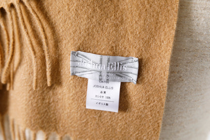 Joshua Ellis / Cashmere plain stole 35×190 - Sand(CPG 60024)