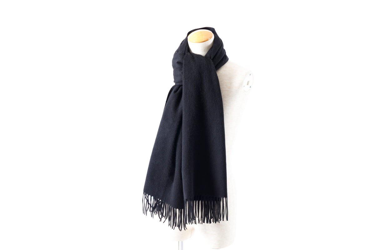 Joshua Ellis / Cashmere Plains Stole 70×190 - Black(CPG 48870)