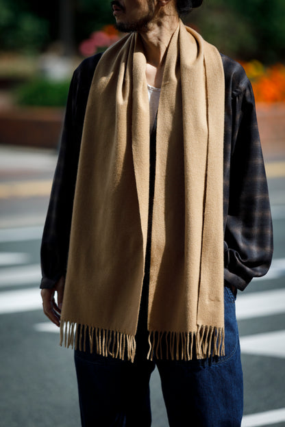 Joshua Ellis / Cashmere plain stole 35×190 - Sand(CPG 60024)