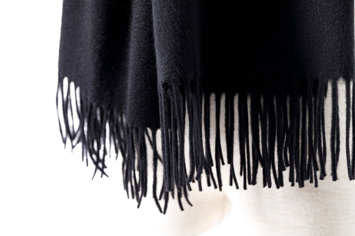 Joshua Ellis / Cashmere Plains Stole 70×190 - Black(CPG 48870)