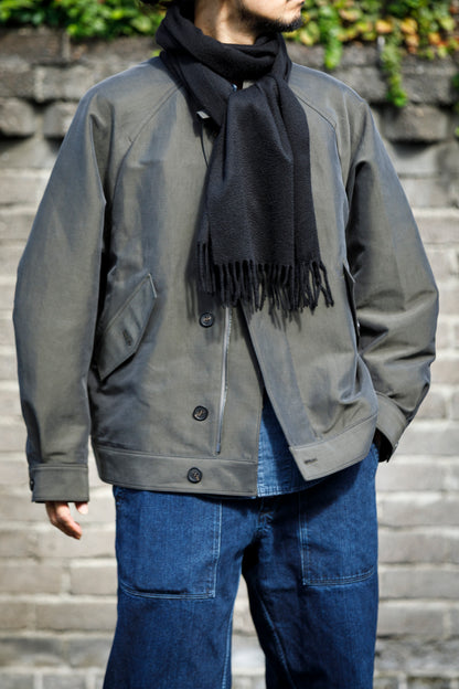 Joshua Ellis / Cashmere plain stole 35×190 - Black(CPG 60004)