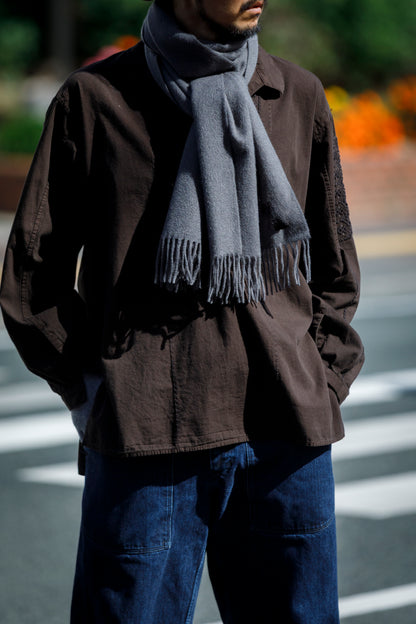 Joshua Ellis / Cashmere plain stole 35×190 - Storm(CPG 52349)