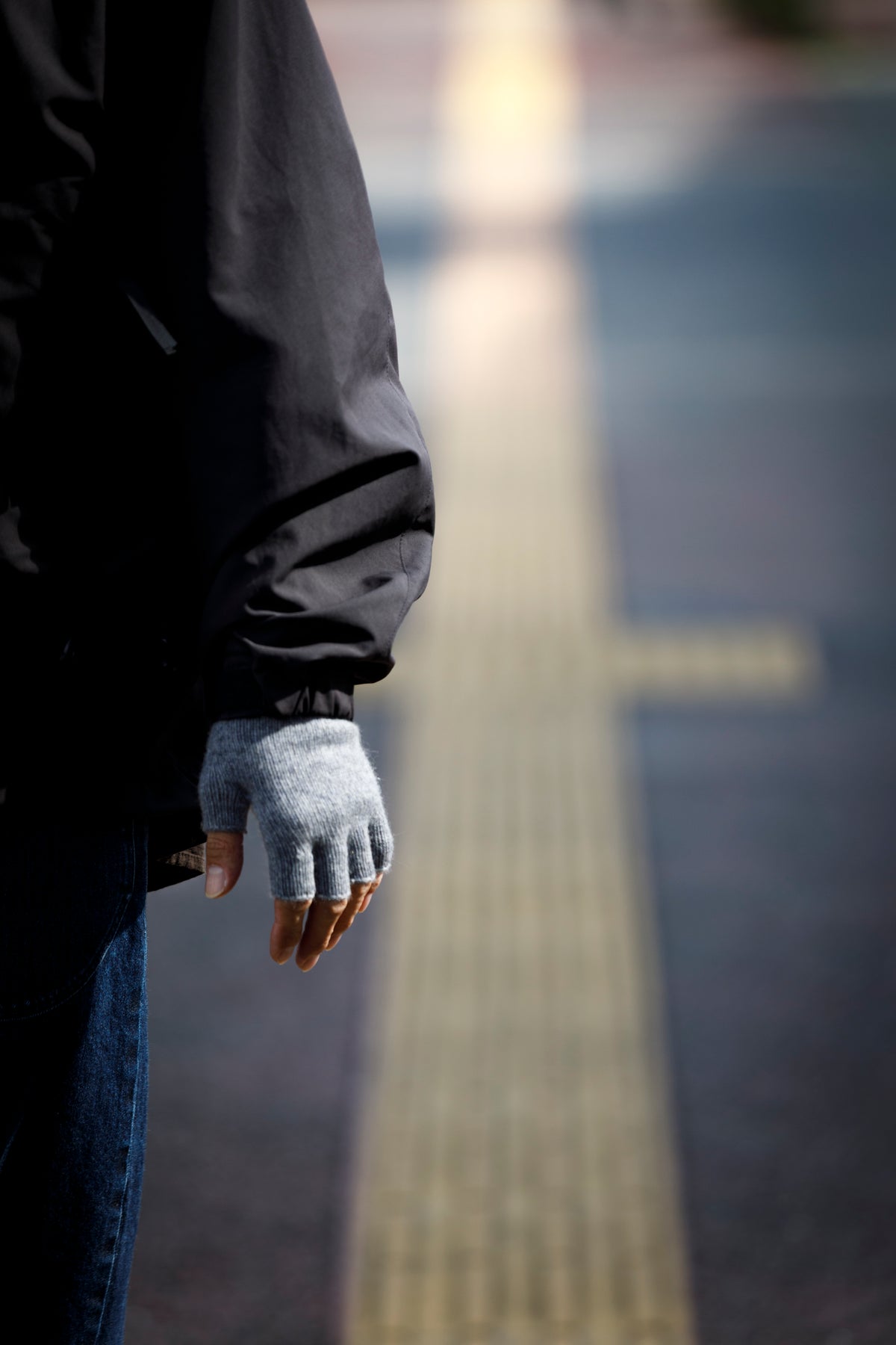 Joshua Ellis / Cashmere Fingerless Glove - Grey(K27)