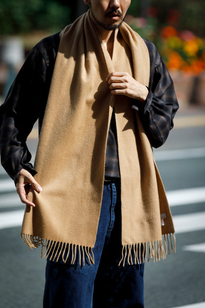 Joshua Ellis / Cashmere plain stole 35×190 - Sand(CPG 60024)