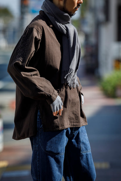 Joshua Ellis / Cashmere plain stole 35×190 - Storm(CPG 52349)