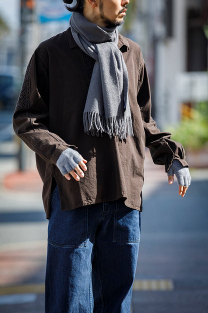 Joshua Ellis / Cashmere plain stole 35×190 - Storm(CPG 52349)