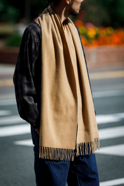 Joshua Ellis / Cashmere plain stole 35×190 - Sand(CPG 60024)