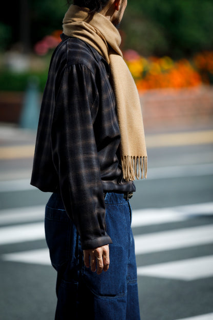 Joshua Ellis / Cashmere plain stole 35×190 - Sand(CPG 60024)