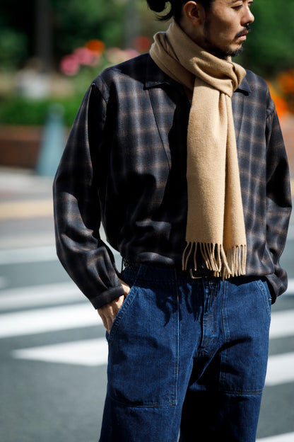 Joshua Ellis / Cashmere plain stole 35×190 - Sand(CPG 60024)