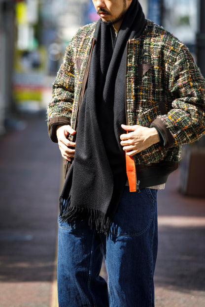 Joshua Ellis / Cashmere Plains Stole 70×190 - Black(CPG 48870)