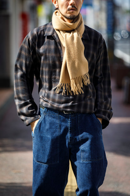 Joshua Ellis / Cashmere plain stole 35×190 - Sand(CPG 60024)