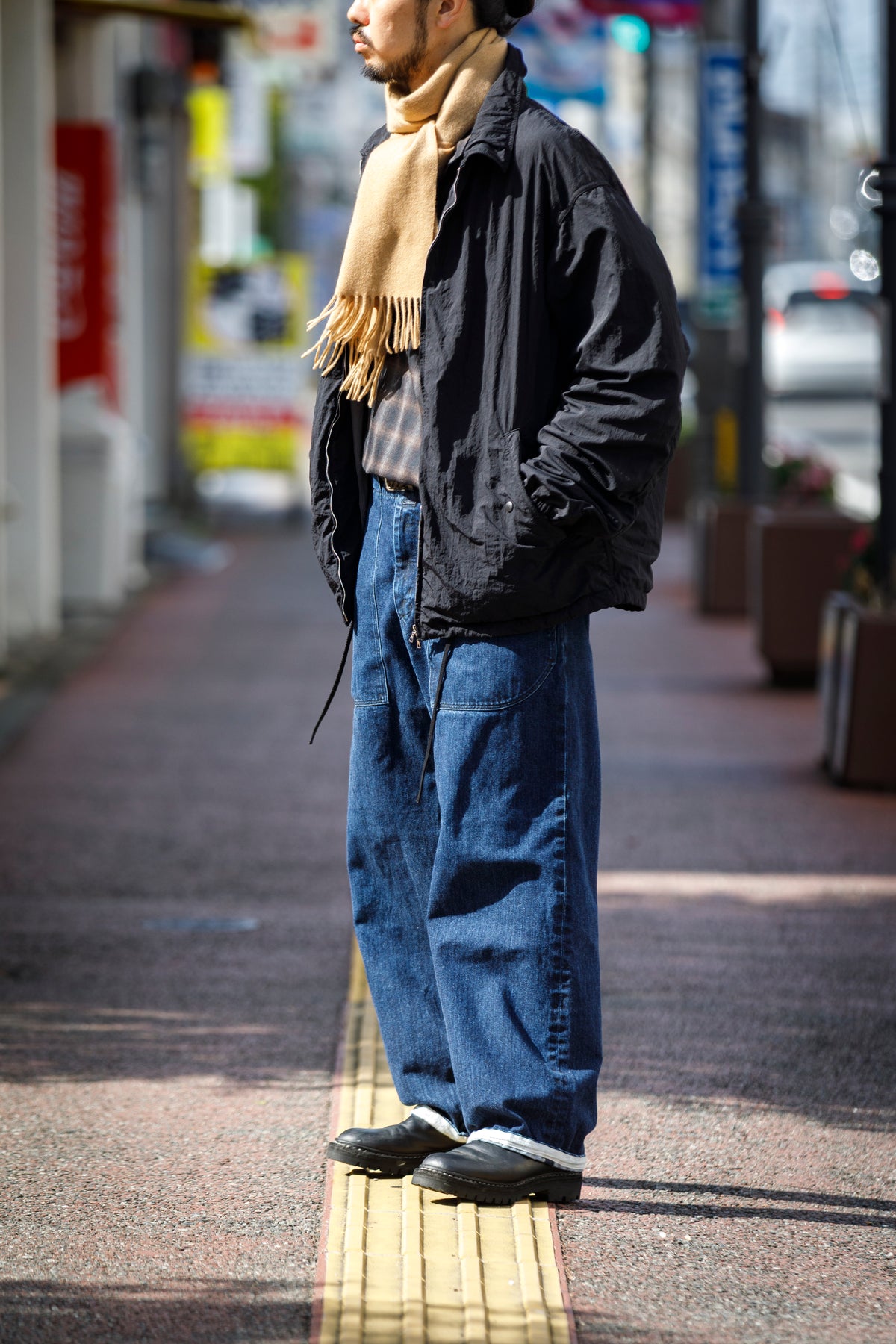 Joshua Ellis / Cashmere plain stole 35×190 - Sand(CPG 60024)