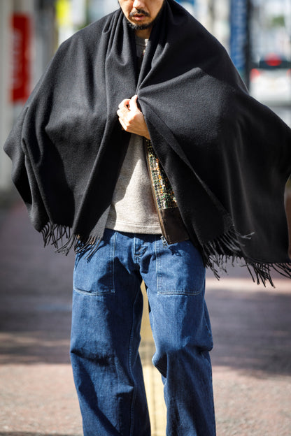Joshua Ellis / Cashmere Plains Stole 70×190 - Black(CPG 48870)