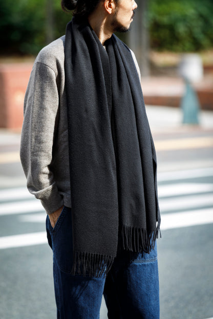 Joshua Ellis / Cashmere Plains Stole 70×190 - Black(CPG 48870)