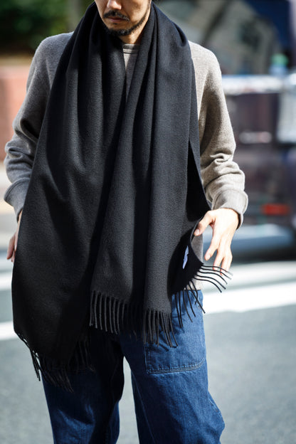Joshua Ellis / Cashmere Plains Stole 70×190 - Black(CPG 48870)