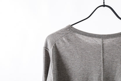 Nikki ESSENTIAL PIECE / Yak Cotton Long Sleeve - Top Gray